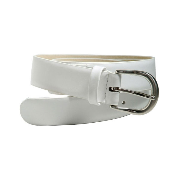 Hunter Leather Belt - Flat White - Colour the Green Clothing