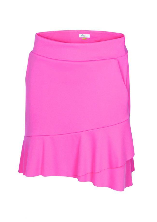 Sizes 2XL - Crossover Flounce Pull-On BA Skort - Colour the Green Clothing